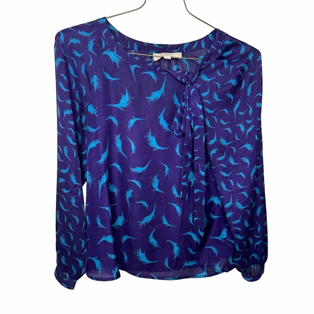 LOFT Blue Blouse Size XSmall